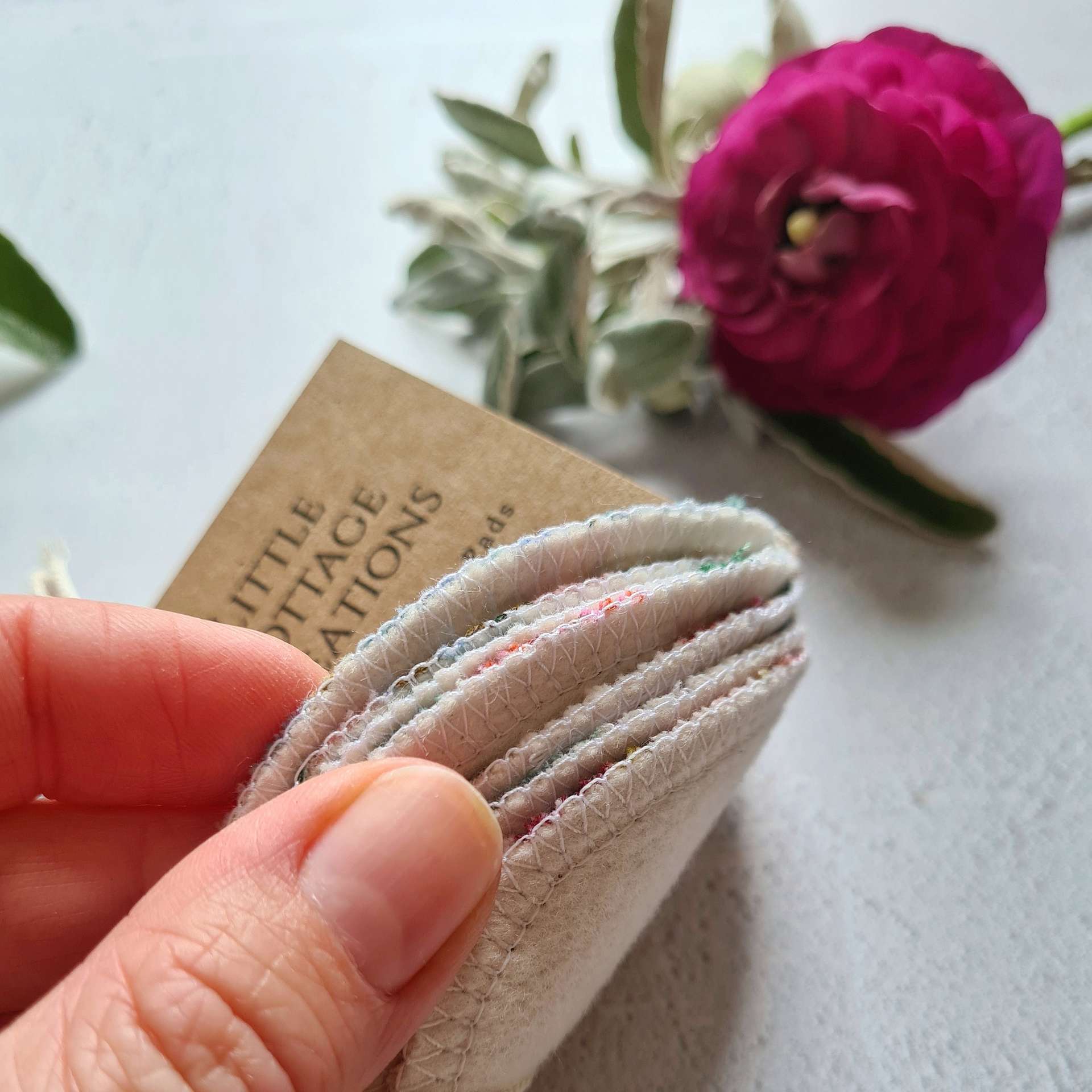 Flowery Reusable Wipes