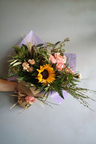 Wrapped Seasonal Bouquet