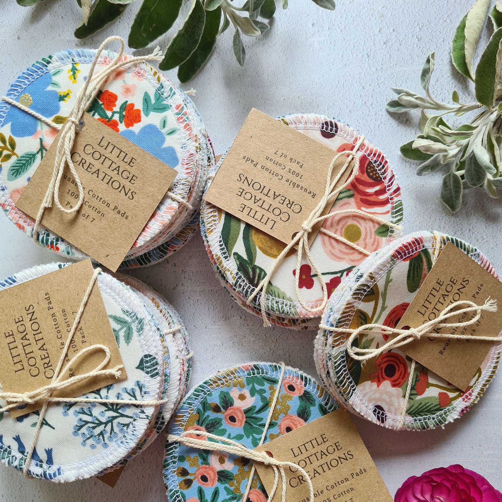 Flowery Reusable Wipes