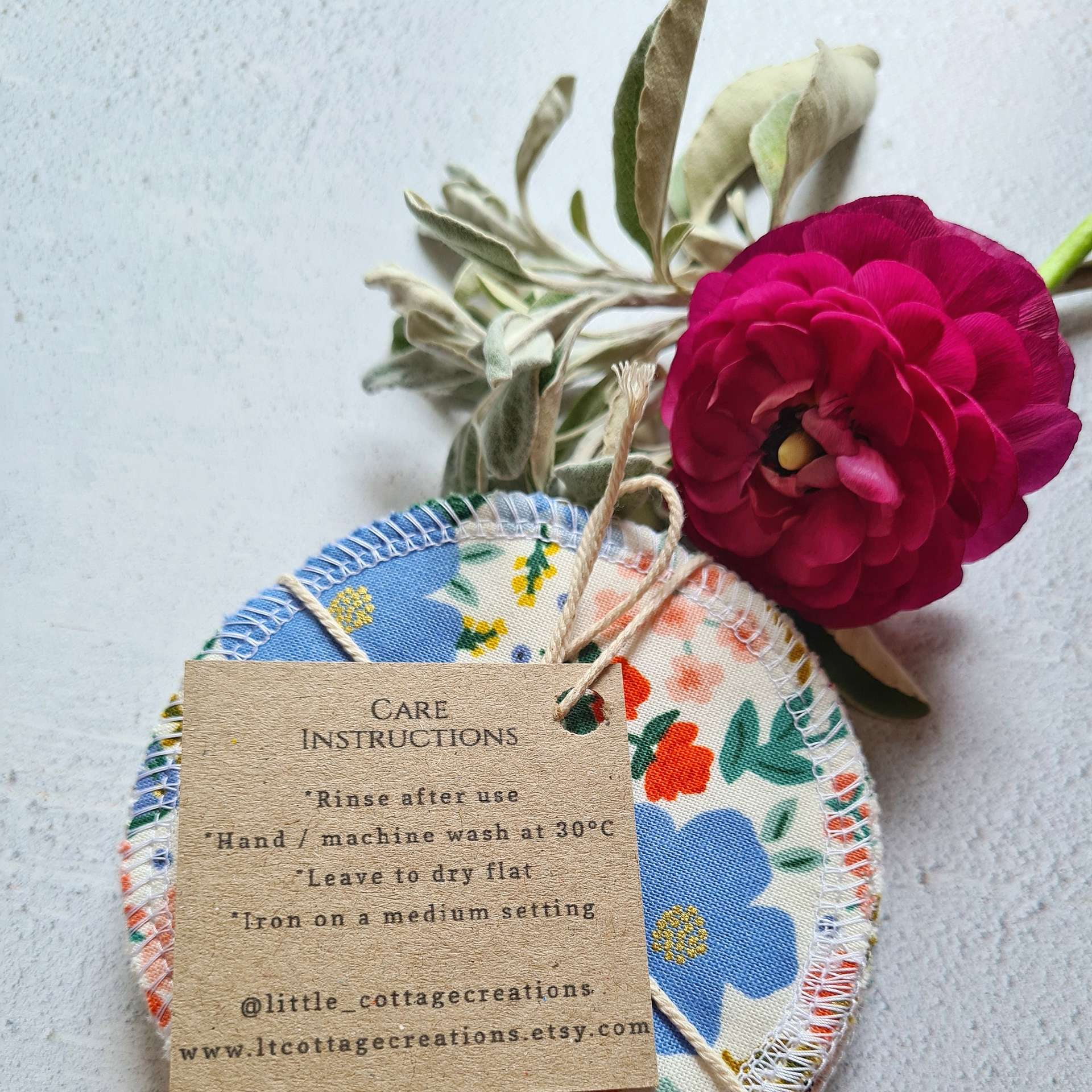 Flowery Reusable Wipes