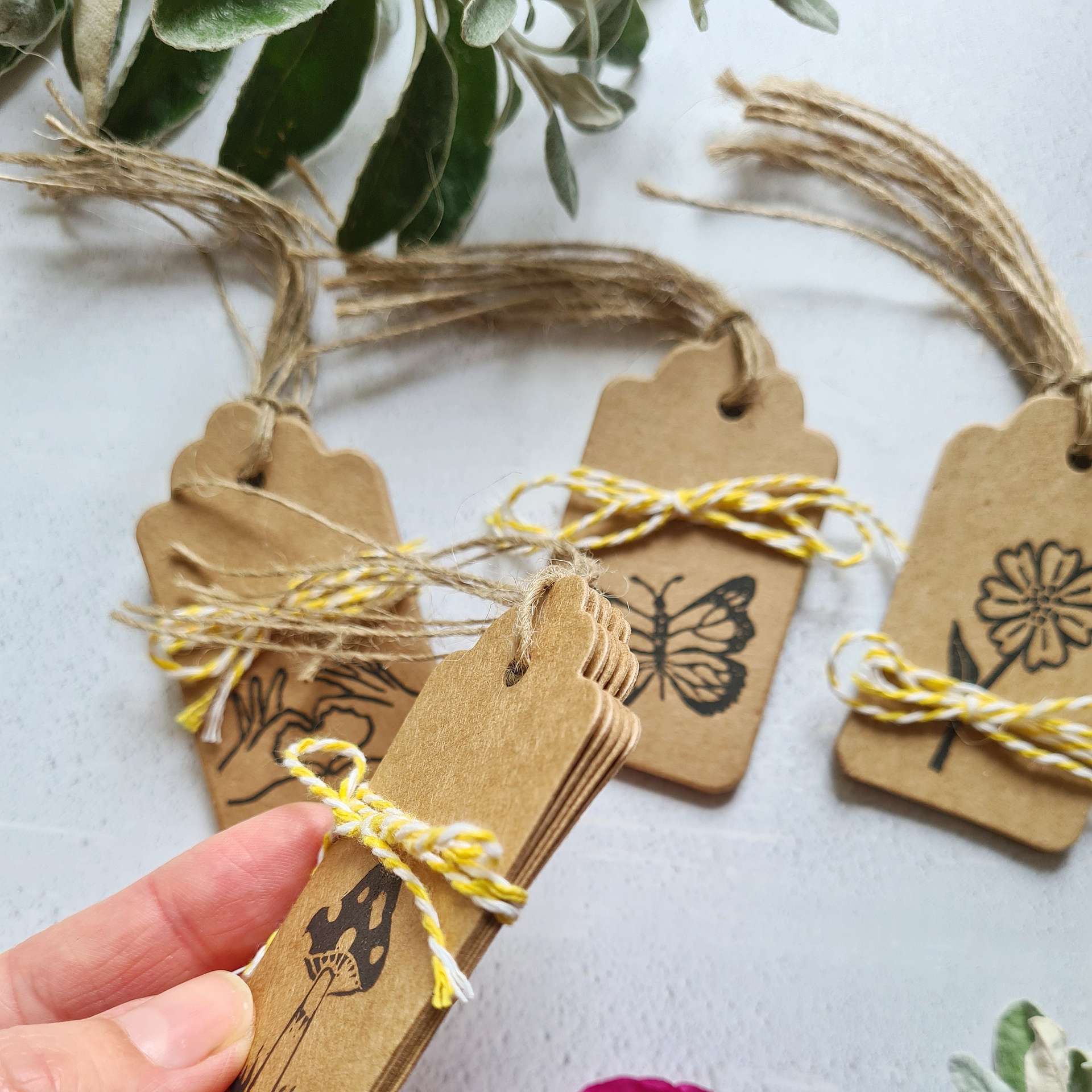 Eco-friendly gift tags
