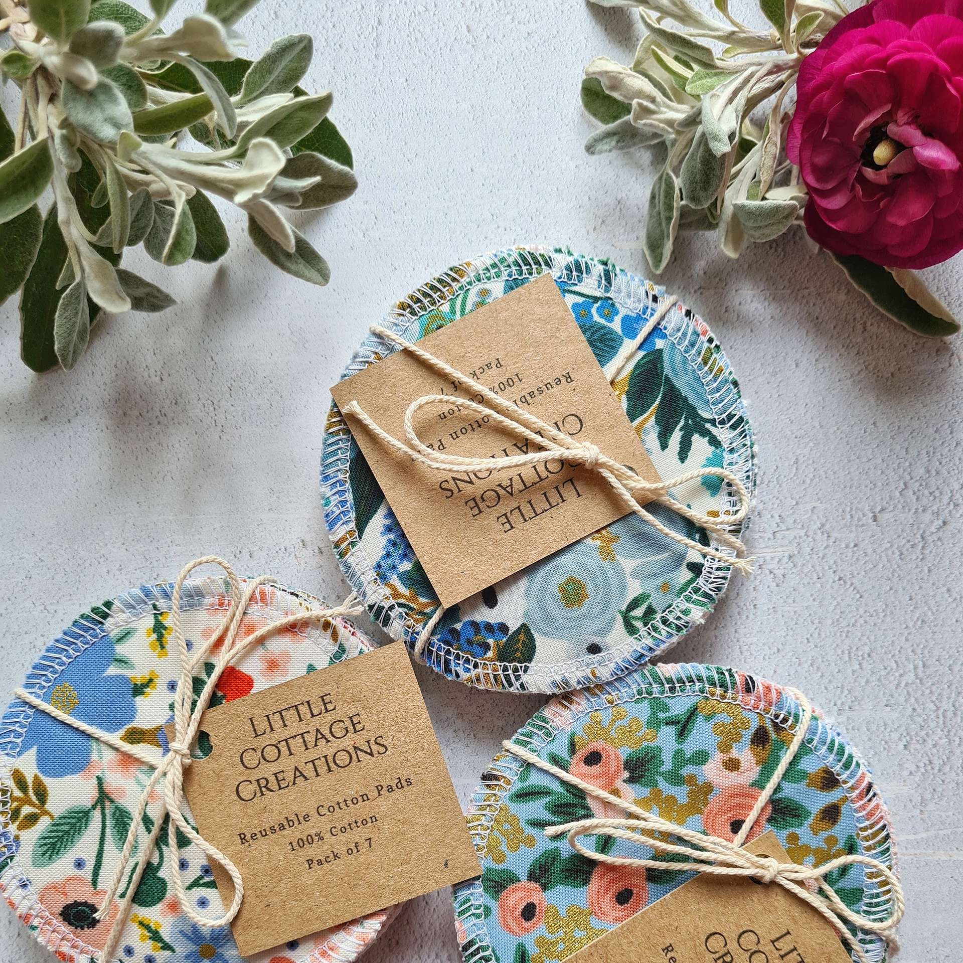 Flowery Reusable Wipes