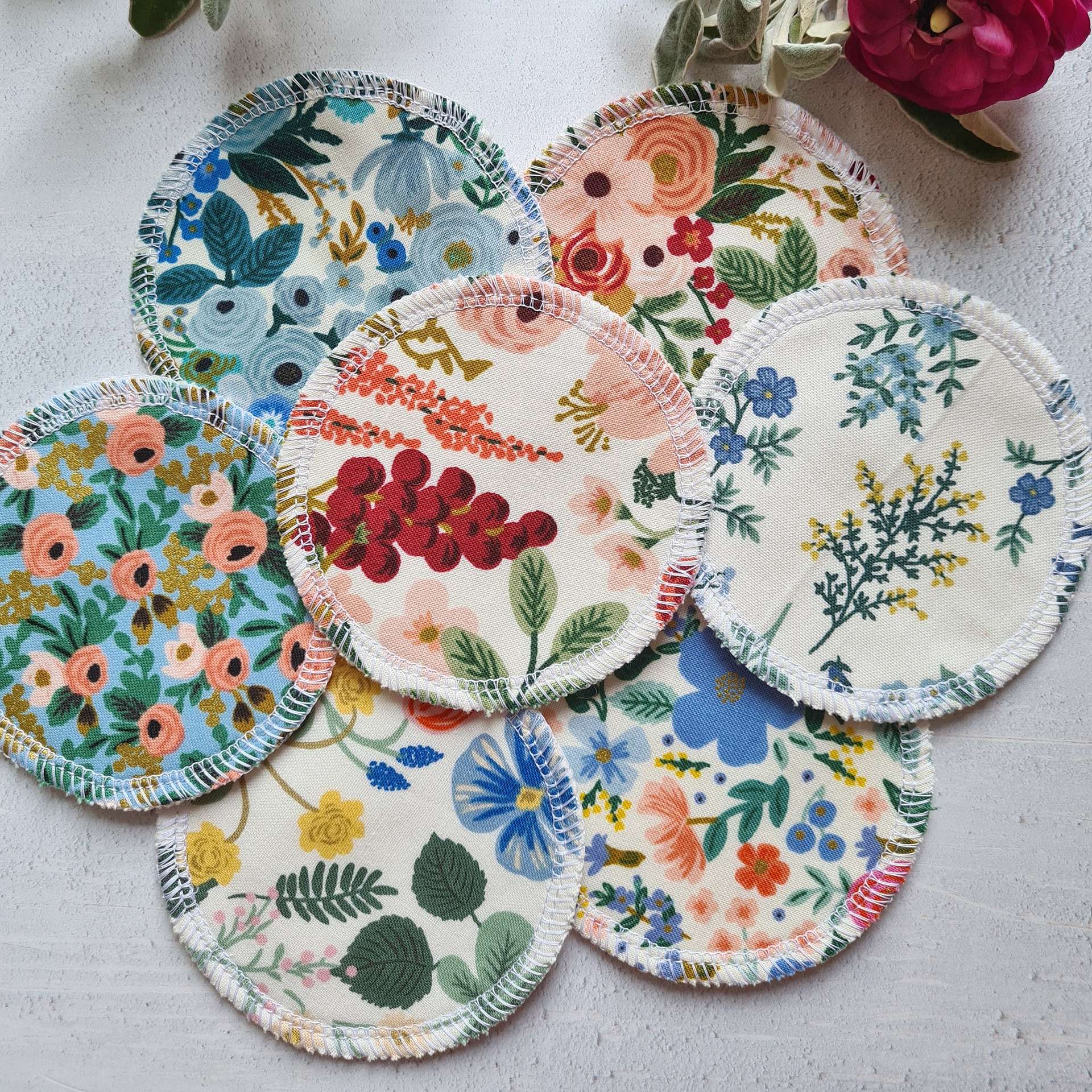 Flowery Reusable Wipes