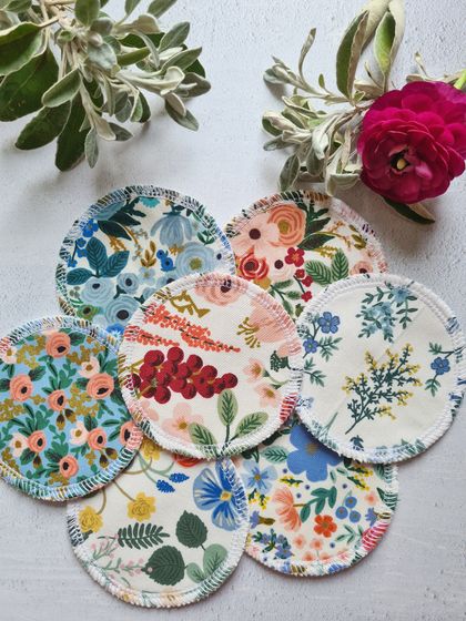 Flowery Reusable Wipes